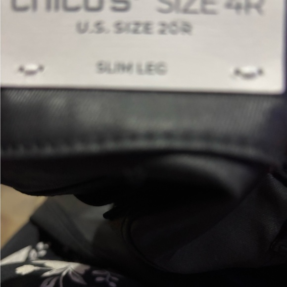 Chico's Womens Dark faux Leather look Jeans - Picture 15 of 15